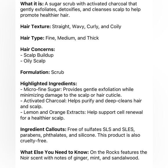 Dry bar On The Rocks Charcoal Scalp Scrub, 5-oz brand new - Picture 3 of 3